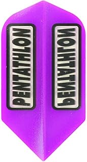 US Darts 3 Sets (9 Flights) Pentathlon Purple 100 Micron Slim Dart Flights