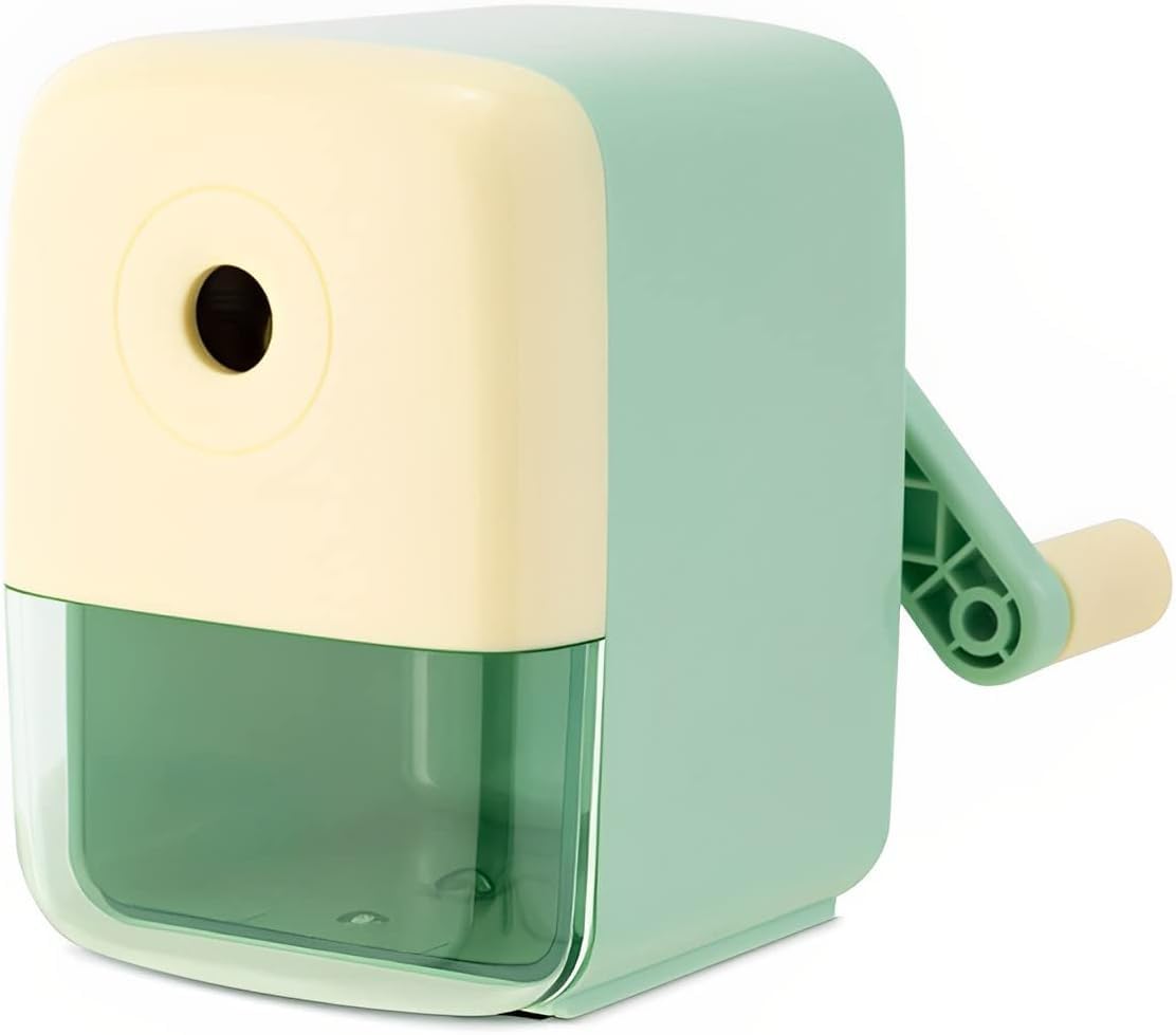 LAROKO Pencil Sharpener, 5 Pen tip Thickness Adjustable and Automatic Pen Entry, Pencil Sharpener for Pencils, Colored Pencils, and Makeup Pencils, for Classroom Home Office Brown