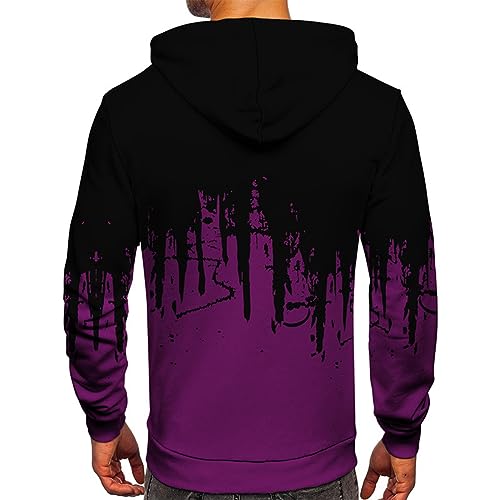 Ymosrh Men's Casual Novelty Print Hooded Sweatshirts Pullover Hoodies with Pocket Streetwear, M-6XL2