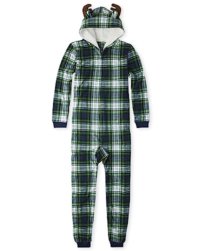 The Children's Place Baby Family Matching, Holiday Pajama Sets, Fleece, Moose Plaid, XX-Large (Adult)
