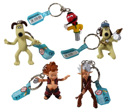 OPO 10 - Lot de 5 Figurines diverses : Zébulon du manège enchanté + Chien Gromit + Arthur et Les minimoys : Voir Photos / FIG03