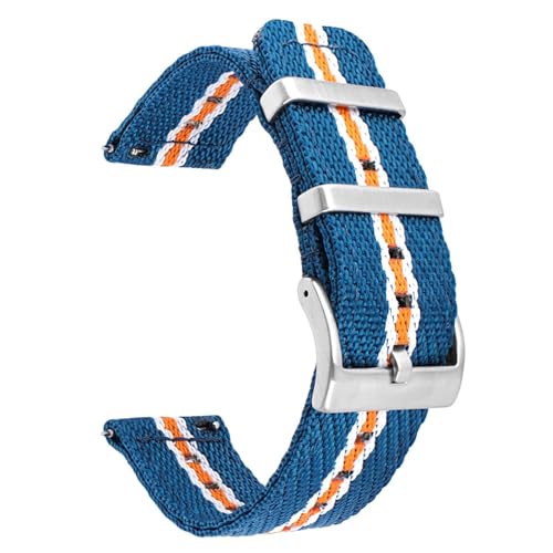 Boache Military Nylon Watch Band Heavy Buckle 18mm 20mm 22mm 24mm Thick G10 Quick Release Premium Nylon Watch Bands Smart Watch Replacement Band Strap for Men Women