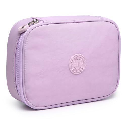 Estojo Box Organizador Divisórias Escolar Infantil Juvenil Adulto (Lilas)