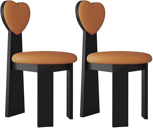 YVYKFZD Juego de sillas de comedor de madera maciza, silla de comedor tapizada, sillas de cocina de cuero, silla de sala de estar con respaldo en
