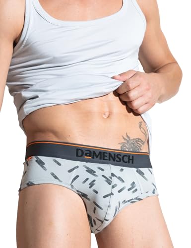 Image of DAMENSCH Men's Regular Fit Printed Cotton Briefs | Combed Cotton, Stretchy Fabric, Anti-Bacterial and Microfibre Waistband