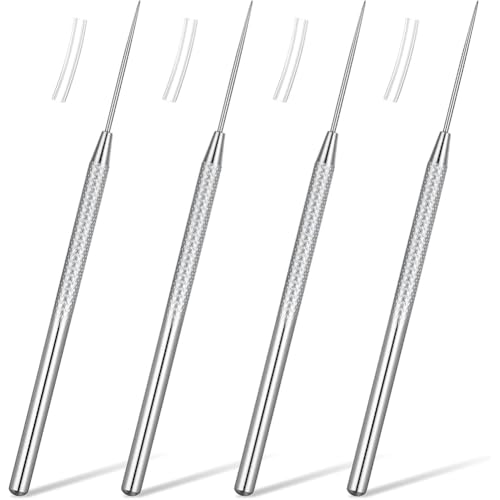 Awwertse Herramientas de Aguja de Arcilla para Esculturas de Cerámica con Agarre Antideslizante y Protector para Esculpir Cerámica y Tallar Detalles.