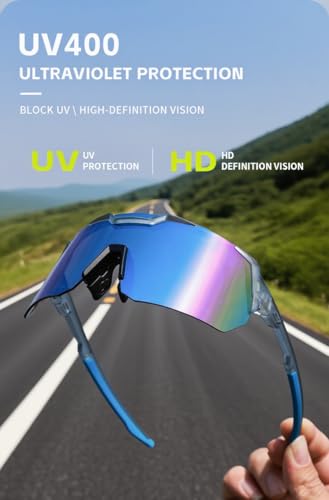 Sports Sunglasses. Ideal for driving, fishing, mountain biking.UV400 protection.Adjustable nose support.3