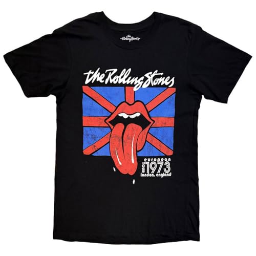 T-shirt The Rolling Stones London 1973 vêtement rock vintage grande taille XXL