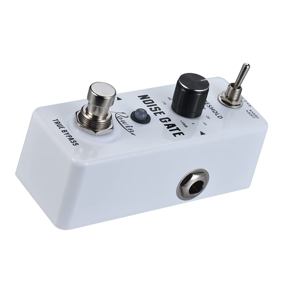 HUIOP Noise Gate Pedale effetto per chitarra con riduzione del rumore 2 modalità Guscio in lega di alluminio True Bypass,Effetti a Pedale
