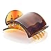 Mia Super Clamp, Strong Jaw Clamp, French Twist Hair Clip Barrette, Comfortable, Decorative Back, Hidden Springs, Medium Size, Tortoise, for Women and Girls 1pc