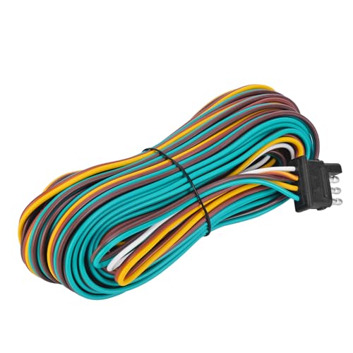 Image of LIMICAR 35FT 4 Wire Trailer Wire | Extended Wiring Length for Easy Routing, Secure Connections and Reliable Trailer Light Performance