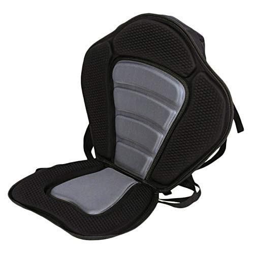 Kamenda - Asiento acolchado ajustable para canoa, kayak, kayak, respaldo con bolsa de descanso