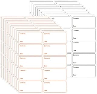 200Pcs Freezer Labels,Yolaist Removable Frozen Food Labels Freezer Stickers,Refrigerator Date Labels Stickers Peelable No Residue,6x3cm