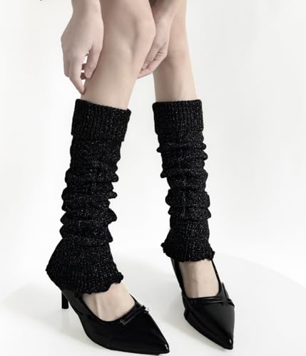 Image of Knitted Leg Warmers,womens leg warmers,Socks Long Yoga Ankle Warmers Women's Wool Warm Boot Socks