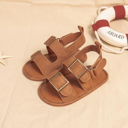 Image of CENCIRILY Infant Baby Boys Girls Summer Beach Sandals Anti-slip Rubber Soft Sole Lightweight Breathable Athletic Toddler First Walking Shoes