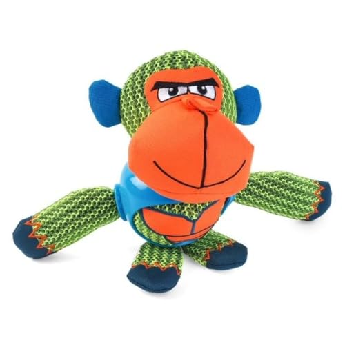 Image of ZOON Strong Tough Fun Dura Chimp tug of war Dog Toy with Squeaker
