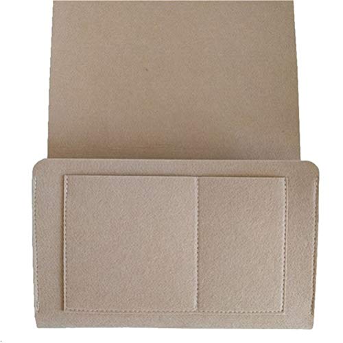 JIFNCR Hänge Aufbewahrungstasche Home Wasserdichtigkeiter Staubdichter Nachttisch Sofa Organizer Betthalter Taschen Betttasche Lagerung Tasche Aufbewahrungssack Hause Organizer Taschen,Beige Cover