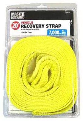 20-Ft Vehicle Recovery Strap with 7,000 lb Capacity