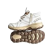 FASHTREND Women's Ankle Boots – Genuine Leather Retro...