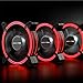 immagine 5EZDIY-FAB Ventola LED Rossa da 120 mm,Ventola Case a Doppio Telaio per Custodie per PC,Flusso d'Aria Elevato,Dissipatori CPU e Radiatori,Confezione 3-Pin-3 Pack