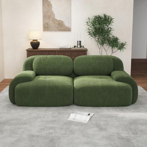 Image of Corduroy Modular Sectional Sofa, Oversized Cloud Couches for Living Room