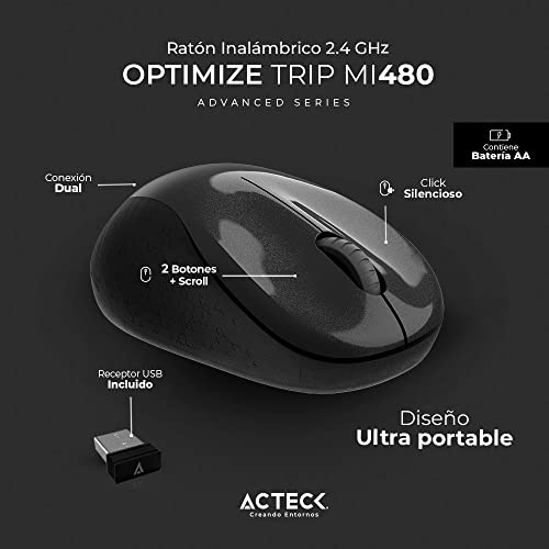 Accesorios De Computadoras, Personal Computer mouse acteck inalambrico Marca Acteck (2)
