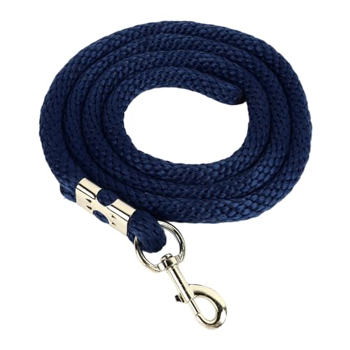 Horse Lunge Line with Snap Heavy Duty High Tensile Horse Training Rope for Training Competition and Daily Traction 6.6ft (Navy Blue)