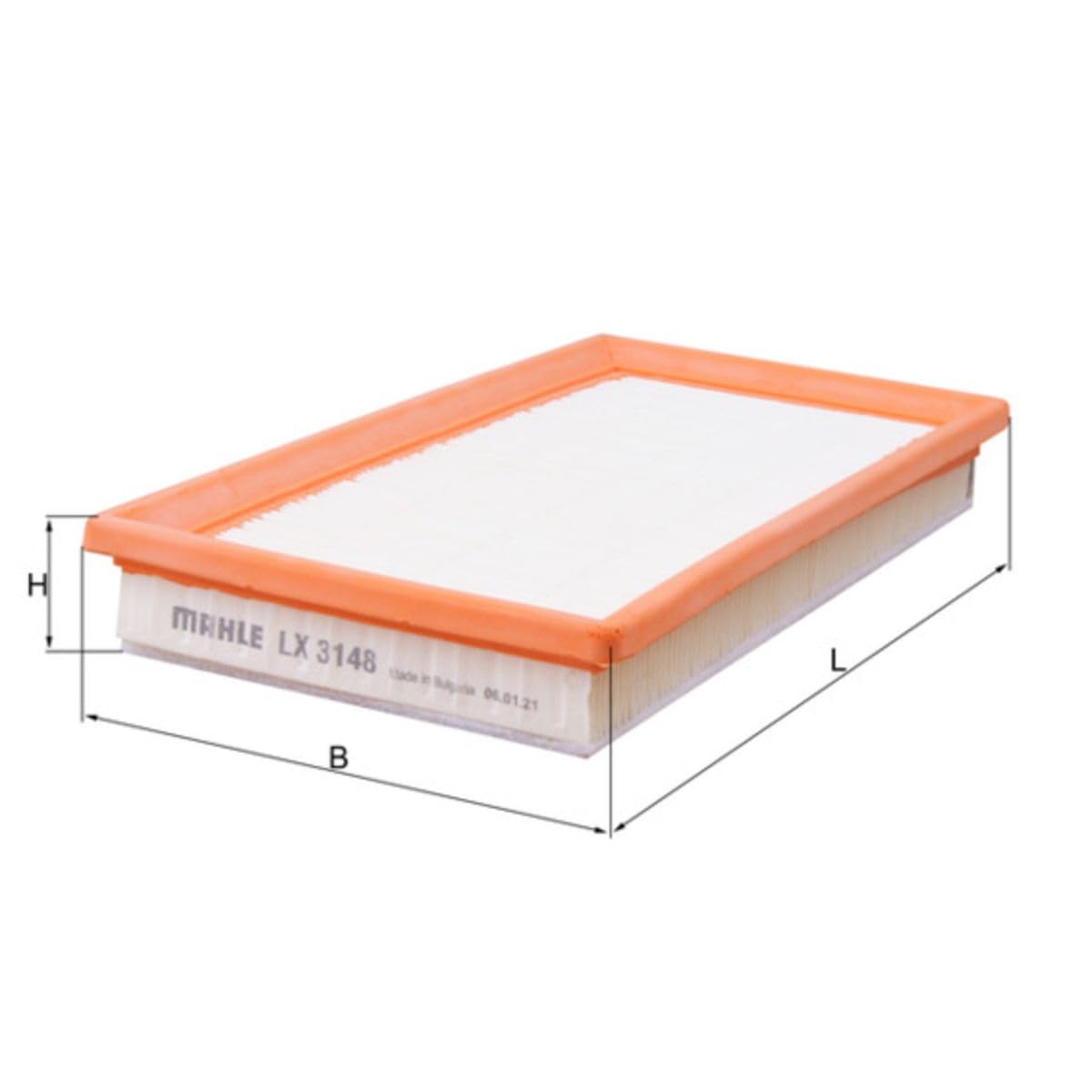 Filtro aria KNECHT LX 1748 per Renault