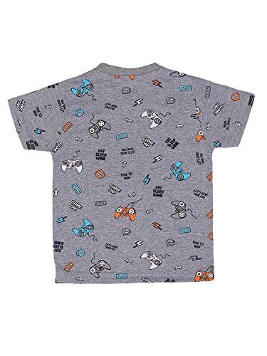 Image of Round Neck Tshirts | Half Sleeves Cotton Printed T Shirts Regular Fit for Boys (Pack of 2)