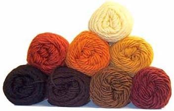 Miniatura 3 de Brown Sheep Co. - Hilo de lana y mohair de una capa en colores para el cabello de muñecas (Auburn)