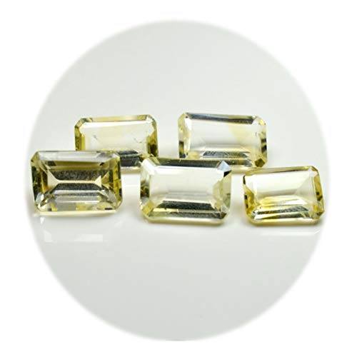 Pierre de citrine jaune lot de 5 pour création de bijoux faits main DIY