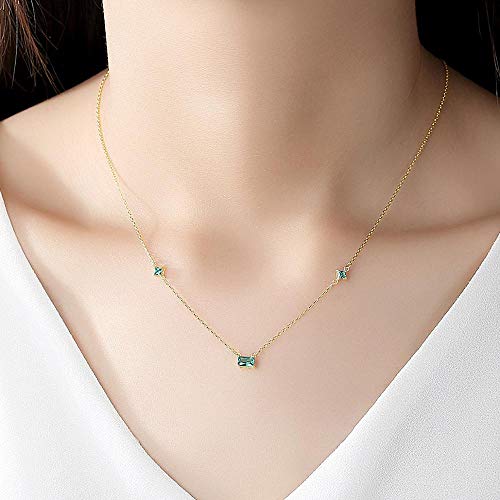 Collier topaze verte et chaîne argent pour vos tenues d'été
