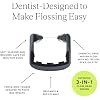 Slate Flosser Refills - Reusable Woven Floss, PFAS-Free, Non-Toxic Dental Floss | Fits Slate Electric Flosser w/Tongue Scraper & Gum Sweeps | 20-Pk Black Smooth Floss Heads