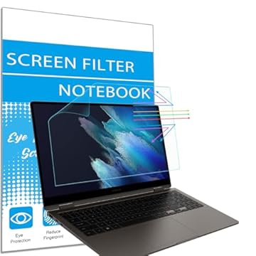 i-Tensodo Protetor de tela antiluz azul para laptop 2 em 1 Samsung Galaxy Book4/Book 4 Edge/Book 4 Pro/Book3/Book2 Pro 360 2 em 1, bloqueio de luz azul e filtro de tela antirreflexo
