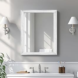 White Wood Effect Framed...