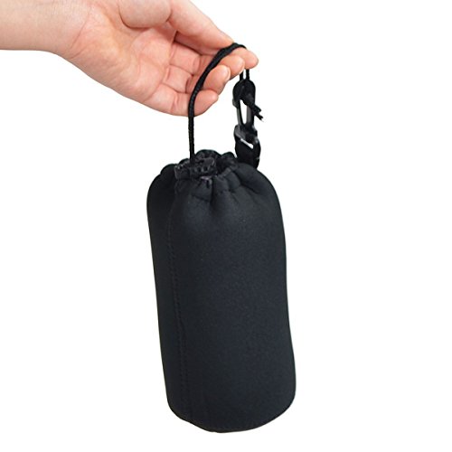 Image of Action Pro Cylindrical Round Base Protective Neoprene Lens Case Pouch Set (Extra Large,Large,Medium and Small) Sizes Compatible with DSLR Camera (Pack of 4)