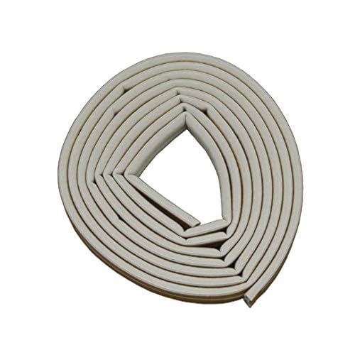 Image of Stick&Seal D Shaped (Brown) Self-Adhesive EPDM Doors and Windows Foam Seal Strip Soundproofing Collision Avoidance Rubber Weather Strip 6 Meter (2 x 3 M = 6 Meter) (1, Gray)