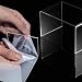 Soportes de exhibición de acrílico transparente, 2 juegos de 3 estantes de...