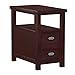 Crown Mark Side Table, Espresso Cappuccino