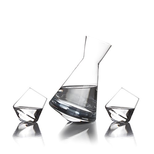 Sempli Vaso-Sake Set, Clear Decanter And 2 Shots In Gift Box #TOP9