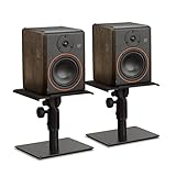 Palmer STUDIMON5 Aktive 5 Zoll Nahfeld-Studiomonitore (2X) und Gravity SP3102 Monitor-Ständer (2X) – Bundle, Schwarz