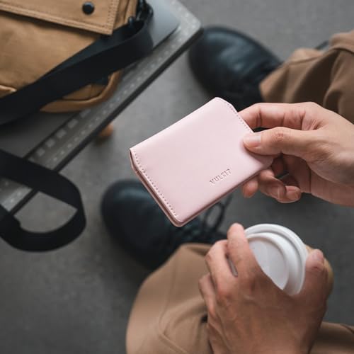 Image of VULKIT Slim Minimalist Card Holder RFID Blocking Leather Credit Card Holder Front Pocket Wallet Magnetic Closure