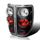 SPEC-D TUNING Black Housing Tail Lights Compatible with 2004-2008 Ford F150 F-150 Styleside, Left +