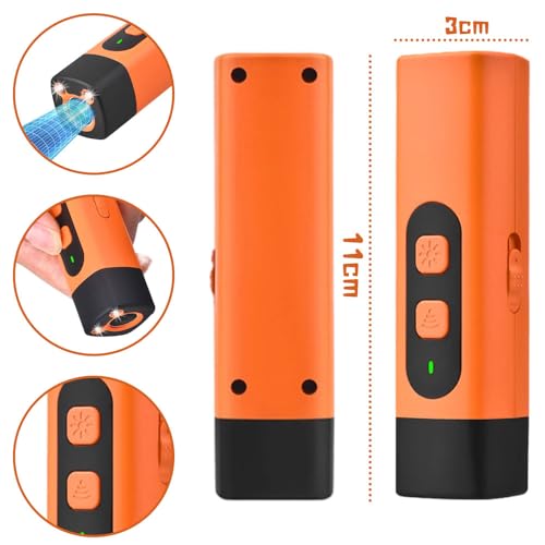 KOMEIYL Anti Bell Gerät Hunde, Antibell Ultraschall Gerät, Hundeabwehr Ultraschall mit 3 Einstellbaren, Erziehungshilfen Hunde, Gilt für Stubenreinheit Sensiblem Bellen Zeigt Sofortige Wirkung