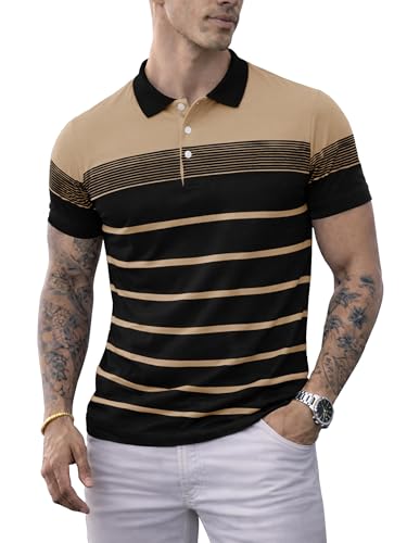 Image of Noble Monk Men's Regular Fit Polo Neck T-Shirt | Half Sleeve