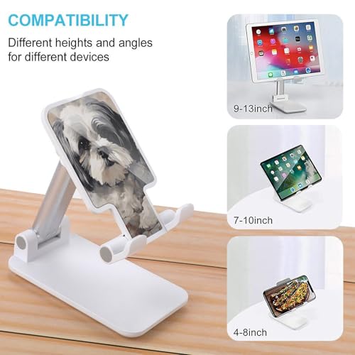 Support de téléphone portable pliable Shih Tzu réglable iPhone Android - 3