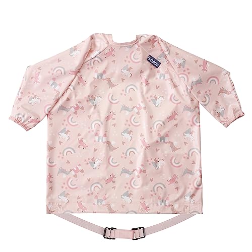 Image of BIBaDO - Long Sleeve Baby Bibs - Babies & Toddlers 6-36 Months - Coverall Baby Led Weaning Bib - Easy Wipe, Soft & Waterproof