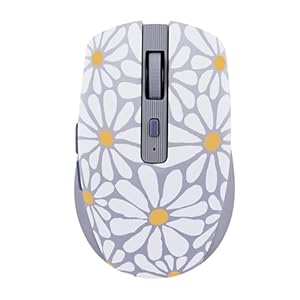 T’nB – Kabellose Maus, Dual Mode Bluetooth und USB-A, Wiederaufladbar, Lange Akkulaufzeit, Leise, 1600 DPI Genauigkeit, 6 Tasten, Kompatibel mit Windows, Linus und MacOs – Modell Flower