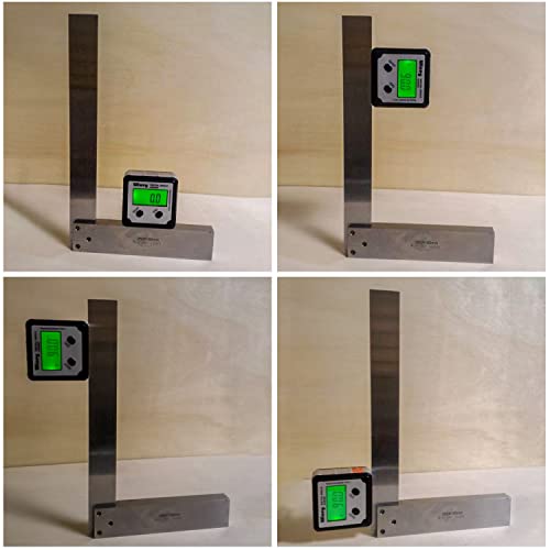 Machinist Square Precision Engineer Wide Seat Square 90 Right Angle Ground Hardened Steel Angle Ruler 4 x 2.5 Inch - Image 6