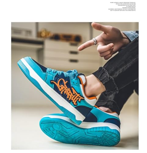 Y2K Retro Inspired Sneakers for Men Thick Sole Lace Up Design for Daily Streetwear Running and Travel Plus Color Block Y2K Style for Men2